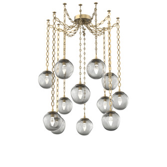 Aster LED LED Pendant in Gilded Brass (404|SNB0066-12-GB-GS-CH2-L3)