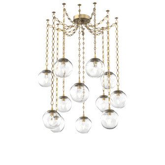 Aster LED LED Pendant in Gilded Brass (404|SNB0066-12-GB-GC-CH1-L3)
