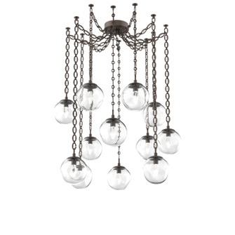 Aster LED LED Pendant in Flat Bronze (404|SNB0066-12-FB-GC-CH2-L3)