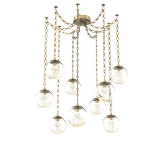 Aster LED LED Pendant in Gilded Brass (404|SNB0066-09-GB-ZA-CH1-L3)