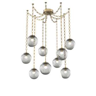 Aster LED LED Pendant in Gilded Brass (404|SNB0066-09-GB-FS-CH1-L3)