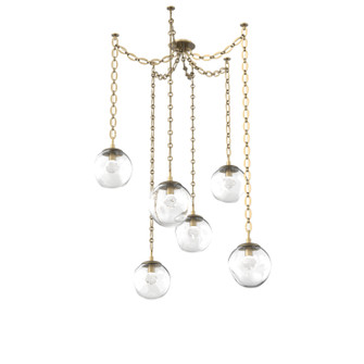 Aster LED LED Pendant in Gilded Brass (404|SNB0066-06-GB-ZC-CH2-L1)