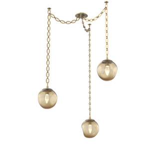 Aster LED LED Pendant in Gilded Brass (404|SNB0066-03-GB-GB-CH2-L3)