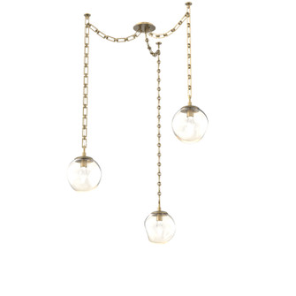 Aster LED LED Pendant in Gilded Brass (404|SNB0066-03-GB-GA-CH3-L1)
