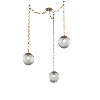Aster LED LED Pendant in Gilded Brass (404|SNB0066-03-GB-FS-CH1-L3)