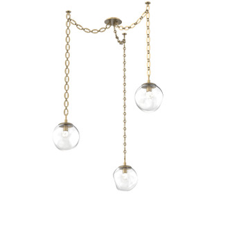 Aster LED LED Pendant in Gilded Brass (404|SNB0066-03-GB-FC-CH2-L3)