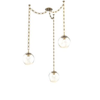 Aster LED LED Pendant in Gilded Brass (404|SNB0066-03-GB-FA-CH3-L3)