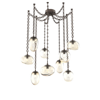 Cosmos Bulb Nine Light Pendant in Flat Bronze (404|SNB0065-09-FB-A-CH2-E2)
