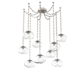 Nova Bulb Nine Light Pendant in Beige Silver (404|SNB0064-09-BS-C-CH1-E2)