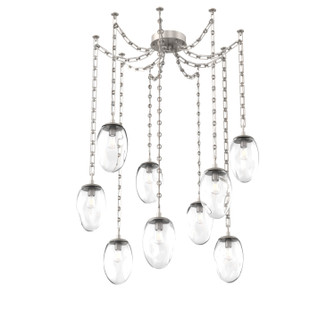 Meteo Bulb Nine Light Pendant in Beige Silver (404|SNB0063-09-BS-C-CH3-E2)