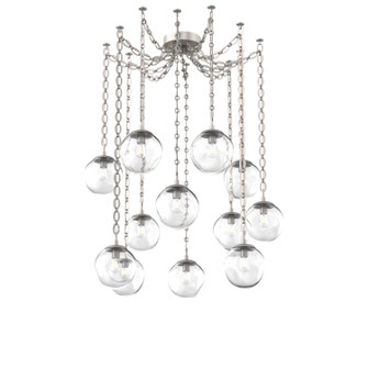 Aster Bulb 12 Light Pendant in Beige Silver (404|SNB0062-12-BS-C-CH2-E2)