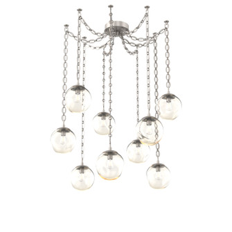 Aster Bulb Nine Light Pendant in Beige Silver (404|SNB0062-09-BS-A-CH2-E2)