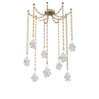 Blossom LED Pendant in Gilded Brass (404|SNB0059-09-GB-BC-CH2-L3)