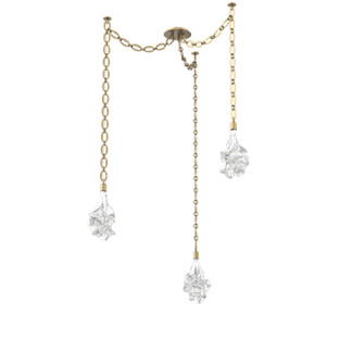 Blossom LED Pendant in Gilded Brass (404|SNB0059-03-GB-BC-CH2-L3)