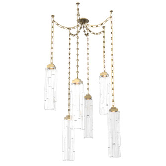 Ledgestone LED Pendant in Gilded Brass (404|SNB0056-06-GB-LC-CH3-L3)