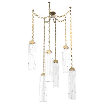 Ledgestone LED Pendant in Gilded Brass (404|SNB0056-06-GB-LC-CH2-L1)