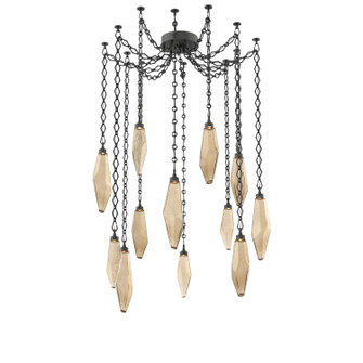 Rock Crystal LED Pendant in Matte Black (404|SNB0050-12-MB-CB-CH1-L3)