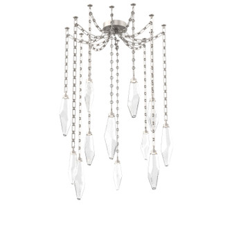Rock Crystal LED Pendant in Beige Silver (404|SNB0050-12-BS-CC-CH3-L3)