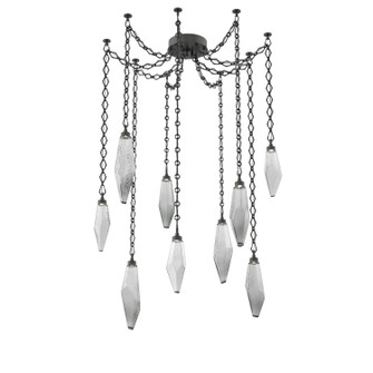 Rock Crystal LED Pendant in Matte Black (404|SNB0050-09-MB-CS-CH1-L3)