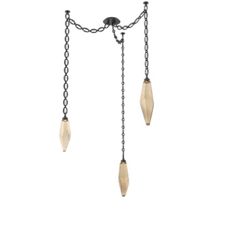 Rock Crystal LED Pendant in Matte Black (404|SNB0050-03-MB-CB-CH2-L1)