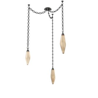 Rock Crystal LED Pendant in Matte Black (404|SNB0050-03-MB-CB-CH1-L1)