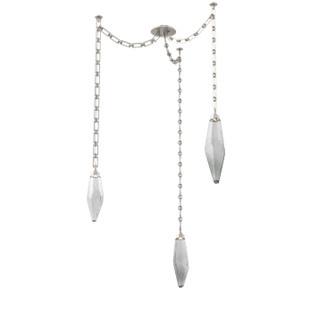 Rock Crystal LED Pendant in Beige Silver (404|SNB0050-03-BS-CS-CH3-L3)