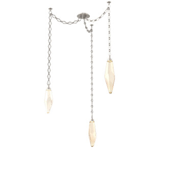 Rock Crystal LED Pendant in Beige Silver (404|SNB0050-03-BS-CA-CH1-L1)
