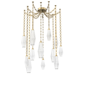 Aalto LED Pendant in Gilded Brass (404|SNB0049-12-GB-RC-CH2-L1)