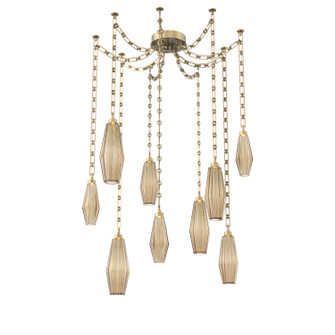 Aalto LED Pendant in Gilded Brass (404|SNB0049-09-GB-RB-CH3-L3)