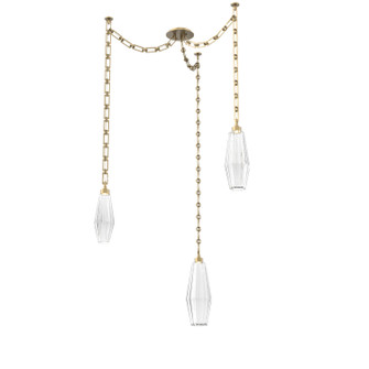 Aalto LED Pendant in Gilded Brass (404|SNB0049-03-GB-RC-CH3-L1)