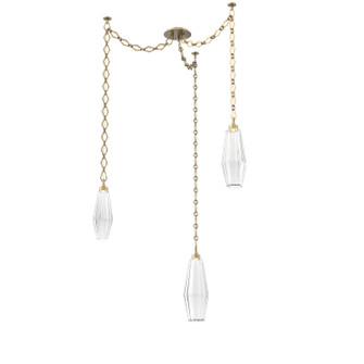 Aalto LED Pendant in Gilded Brass (404|SNB0049-03-GB-RC-CH1-L1)