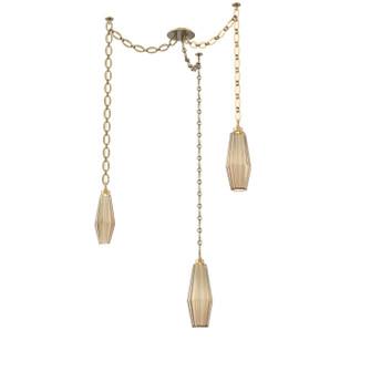 Aalto LED Pendant in Gilded Brass (404|SNB0049-03-GB-RB-CH2-L1)