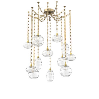 Misto 12 Light Pendant in Gilded Brass (404|SNB0048-12-GB-OC-CH3-E2)