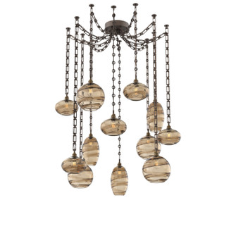 Misto 12 Light Pendant in Flat Bronze (404|SNB0048-12-FB-OB-CH3-E2)