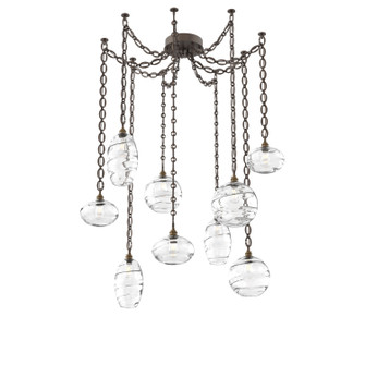 Misto Nine Light Pendant in Flat Bronze (404|SNB0048-09-FB-OC-CH2-E2)