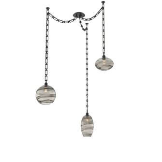 Misto Three Light Pendant in Matte Black (404|SNB0048-03-MB-OS-CH3-E2)