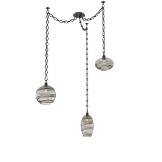 Misto Three Light Pendant in Matte Black (404|SNB0048-03-MB-OS-CH1-E2)