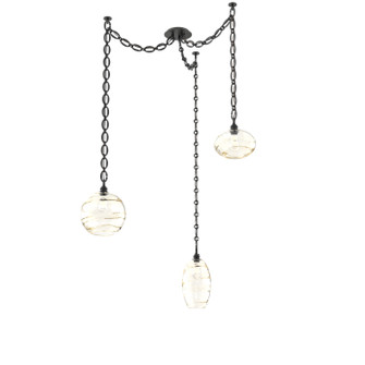 Misto Three Light Pendant in Matte Black (404|SNB0048-03-MB-OA-CH2-E2)