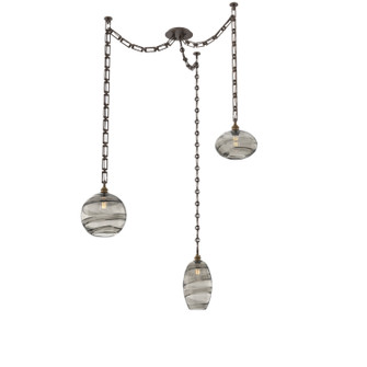 Misto Three Light Pendant in Flat Bronze (404|SNB0048-03-FB-OS-CH3-E2)