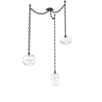 Misto Three Light Pendant in Flat Bronze (404|SNB0048-03-FB-OC-CH2-E2)