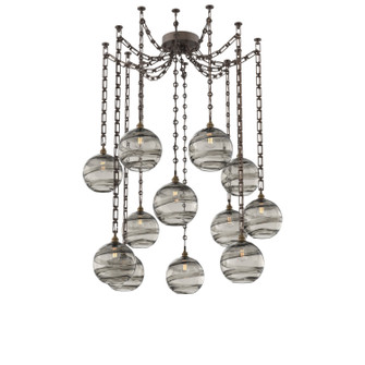 Terra 12 Light Pendant in Flat Bronze (404|SNB0047-12-FB-OS-CH3-E2)