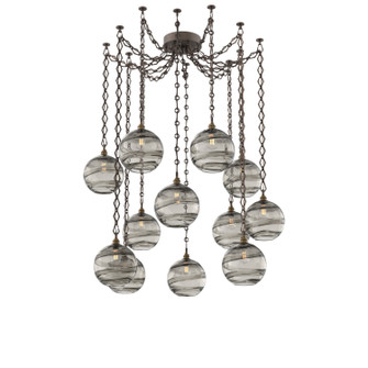 Terra 12 Light Pendant in Flat Bronze (404|SNB0047-12-FB-OS-CH1-E2)