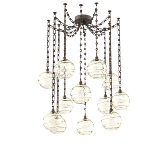 Terra 12 Light Pendant in Flat Bronze (404|SNB0047-12-FB-OA-CH3-E2)