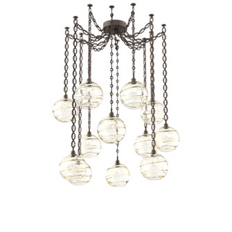 Terra 12 Light Pendant in Flat Bronze (404|SNB0047-12-FB-OA-CH2-E2)