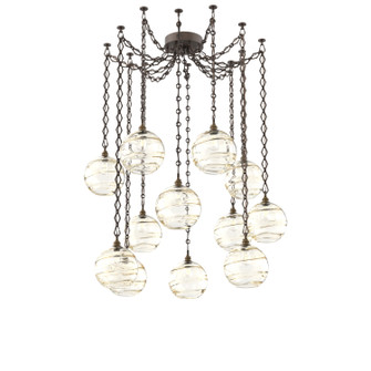 Terra 12 Light Pendant in Flat Bronze (404|SNB0047-12-FB-OA-CH1-E2)