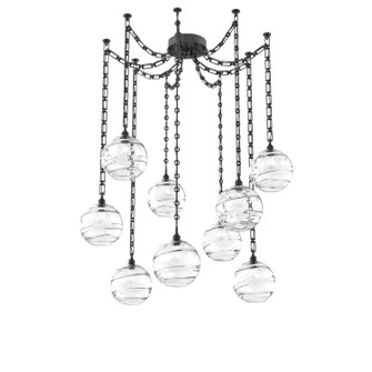 Terra Nine Light Pendant in Matte Black (404|SNB0047-09-MB-OC-CH3-E2)