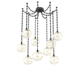 Terra Nine Light Pendant in Matte Black (404|SNB0047-09-MB-OA-CH3-E2)