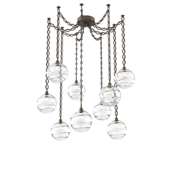 Terra Nine Light Pendant in Flat Bronze (404|SNB0047-09-FB-OC-CH2-E2)