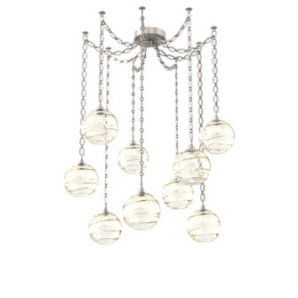 Terra Nine Light Pendant in Beige Silver (404|SNB0047-09-BS-OA-CH2-E2)