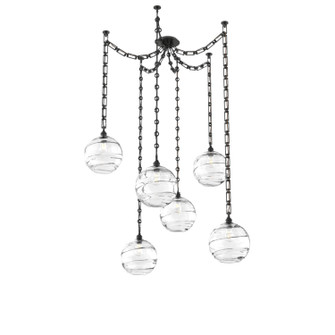 Terra Six Light Pendant in Matte Black (404|SNB0047-06-MB-OC-CH3-E2)